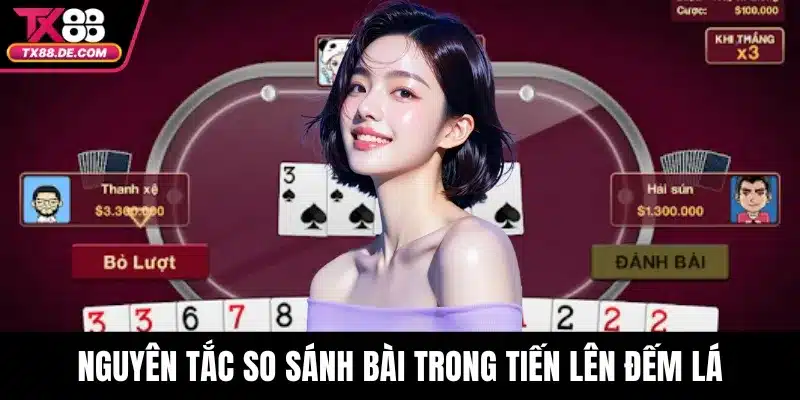Tiến Lên Đếm Lá TX88 - Đánh Thông Minh, Thắng Đậm Mỗi Ván 3 Nguyên tắc so sánh bài trong tiến lên đếm lá