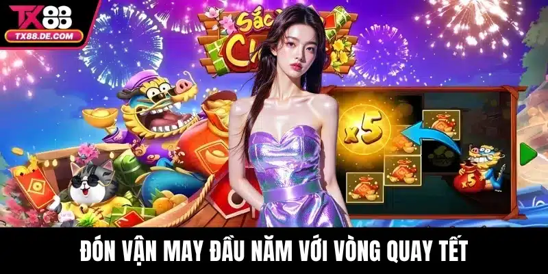 Sắc Xuân Chợ Tết TX88 – Slot Tết Truyền Thống Đầy Tài Lộc 3 Đón vận may đầu năm với vòng quay Tết